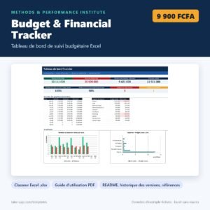 Budget & Financial Tracker — aperçu du produit