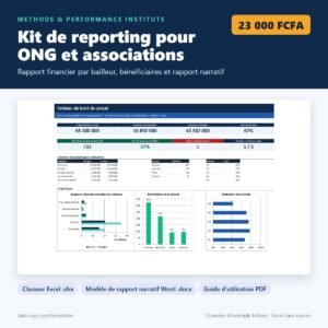 Kit de reporting pour ONG et associations — aperçu du produit
